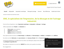 Tablet Screenshot of ems-marquage.com